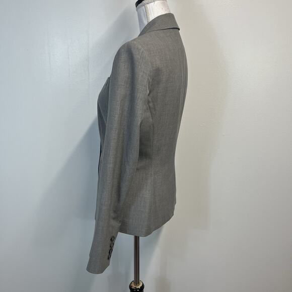 The Limited Blazer Jacket size 6 Heather Gray Stretch Career Professional Lawyer - Picture 5 of 7